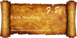 Falk Szelina névjegykártya